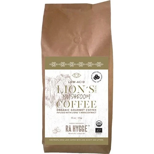 Kaffe m Lion\'s Mane svampeekstrakt -hele bønner Ø 1 kg